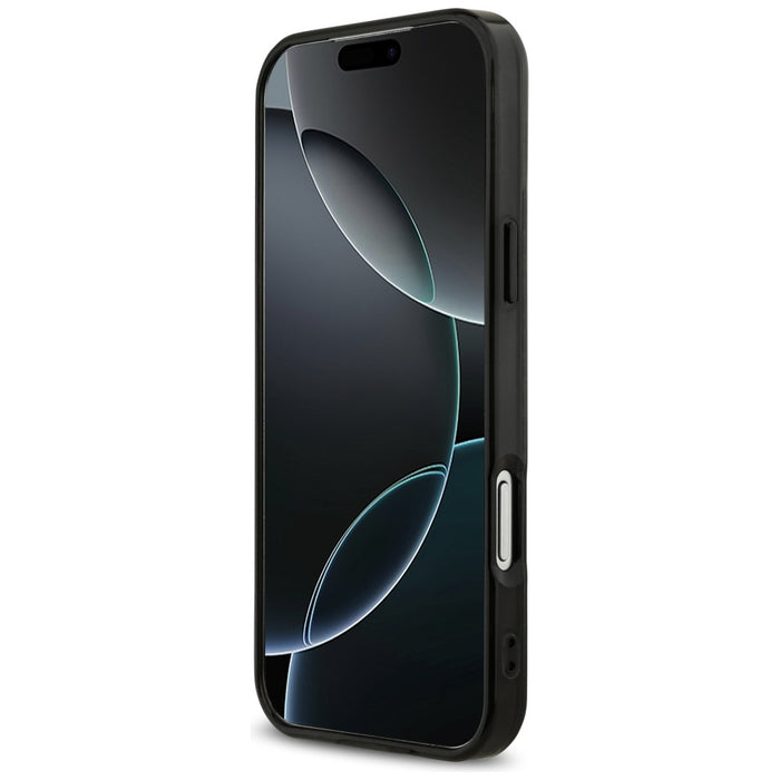 Калъф AMG Double Layer Transparent Rhombs MagSafe за iPhone 17 Pro Max - черен и червен