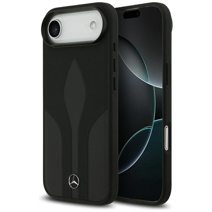 Калъф Mercedes Leather The Move MagSafe за iPhone 17 Air - черен