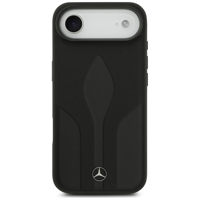 Калъф Mercedes Leather The Move MagSafe за iPhone 17 Air - черен