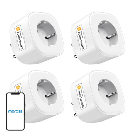 Meross MSS210HKQUA-EU (HomeKIt) смарт контакт (четири пакета)