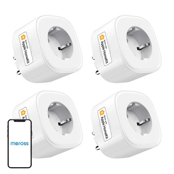 Meross MSS210HKQUA-EU (HomeKIt) смарт контакт (четири пакета)