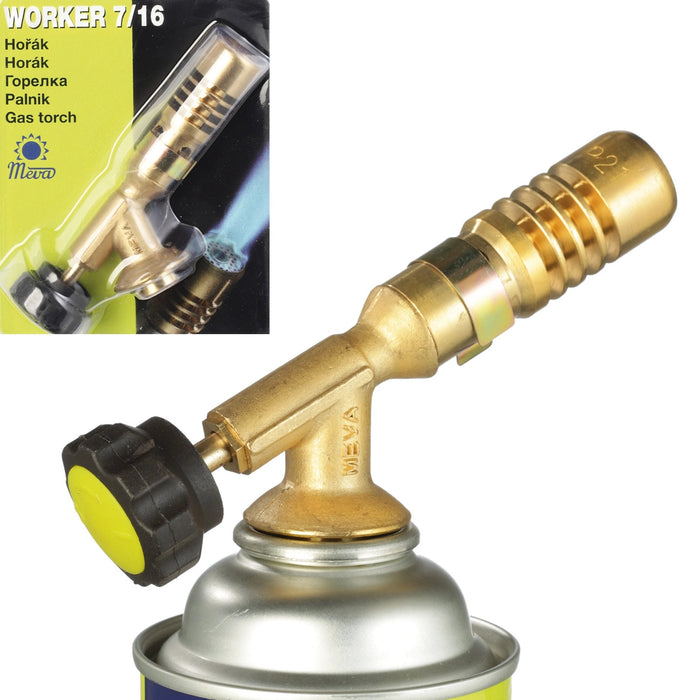 Газова горелка PB патронна с вентил 7/16'' WORKER 1.8kW