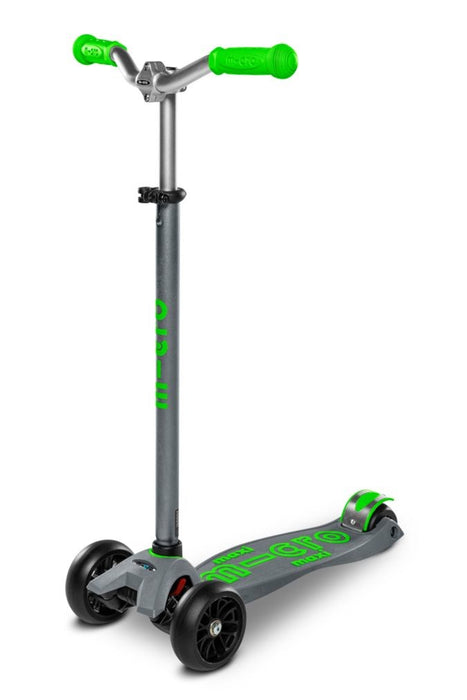 Тротинетка Micro Mobility Maxi Micro Deluxe Pro Youth Classic Green, Grey, Silver