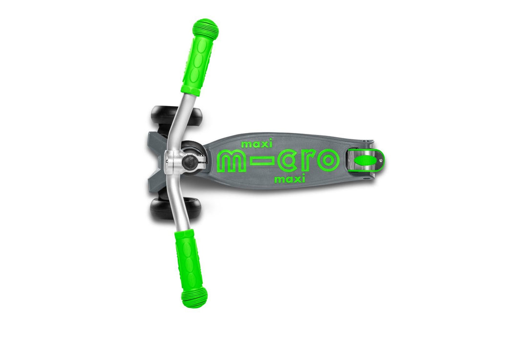 Тротинетка Micro Mobility Maxi Micro Deluxe Pro Youth Classic Green, Grey, Silver