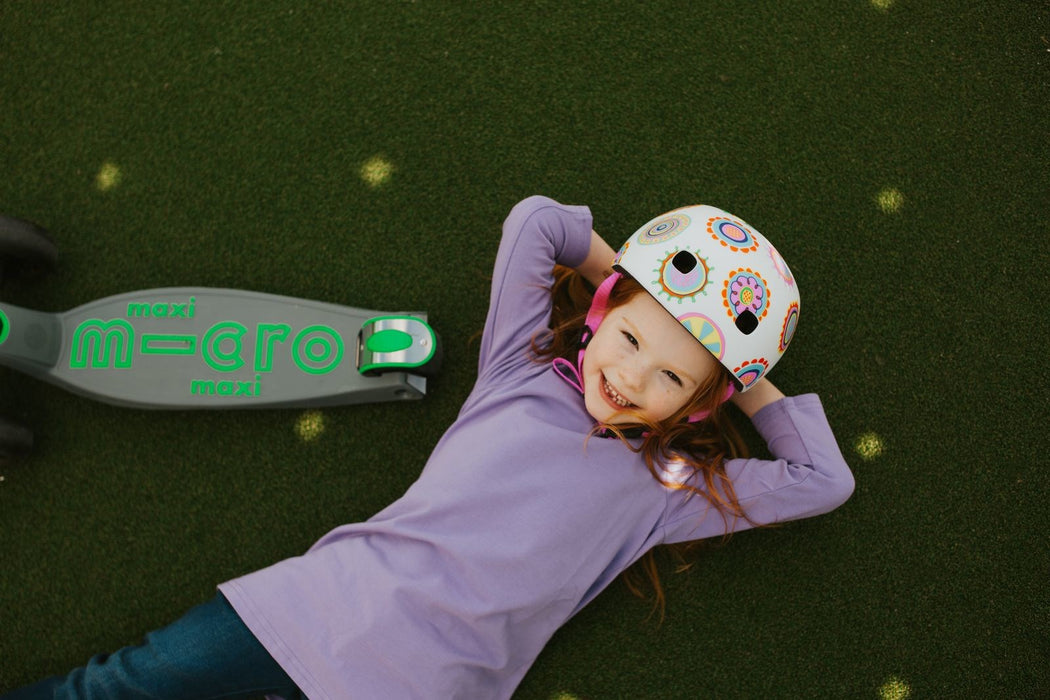 Тротинетка Micro Mobility Maxi Micro Deluxe Pro Youth Classic Green, Grey, Silver
