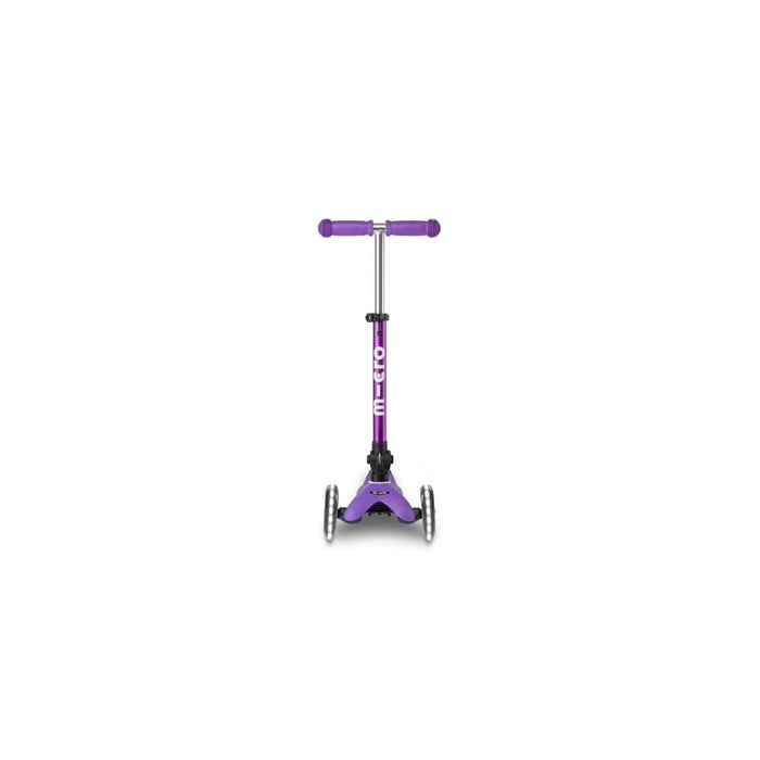 Микро сгъваема тротинетка Mini DELUXE LED Purple