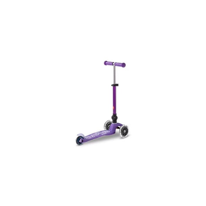 Микро сгъваема тротинетка Mini DELUXE LED Purple
