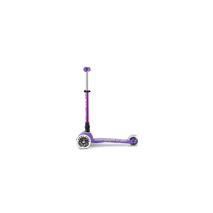 Микро сгъваема тротинетка Mini DELUXE LED Purple