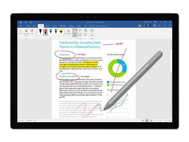 MS Surface Pro Pen V4 Commercial SC Hardware Silver (DA)(FI)(NO)(SV)