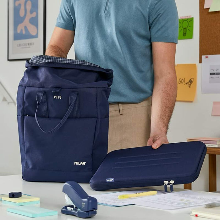 Калъф за каптоп Milan 1918 Морско син 37 x 27,5 x 3 cm