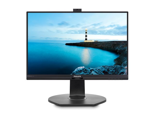 Монитор Philips 21.5 IPS WLED, 1920x1080 60Hz, 5ms, 250 cd/m2, 178/178, Високоговорители, Webcam, VESA, Регулиране на височината, Pivot, VGA, HDMI, DP,