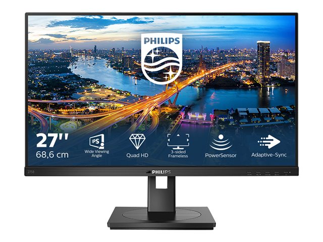 PHILIPS 275B1/00 27-инчов B-Line LCD монитор с PowerSensor VGA DVI-D DisplayPort HDMI