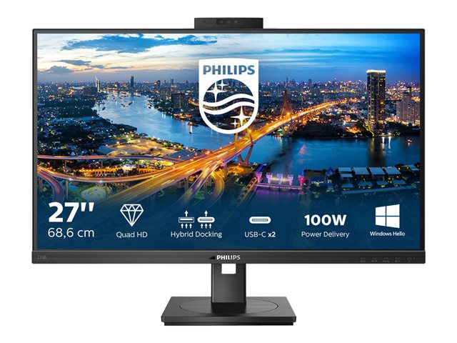 PHILIPS 276B1JH/00 27 инча IPS WLED QHD 2560x1440 16:9 1000:1 300cd/m2 4ms GtG HDMI/ DP USB-C 3.2/USB 3.2/Display Link