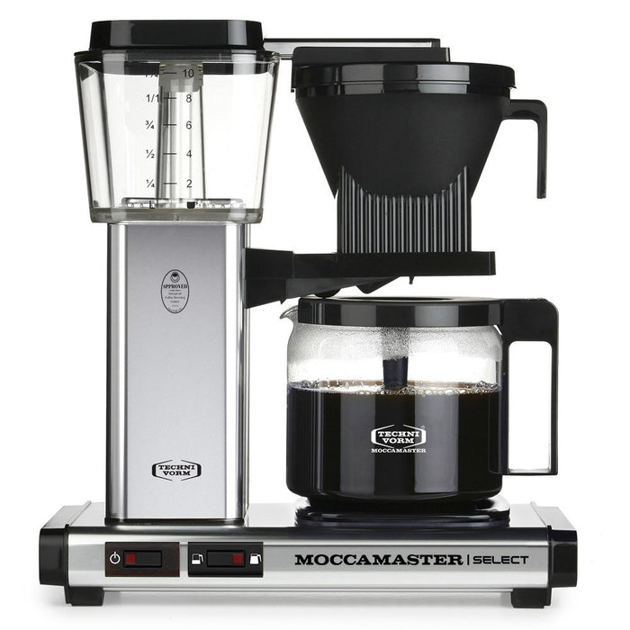 Напълно автоматична капкова кафемашина Moccamaster KBG Select Polished Silver 1.25 L