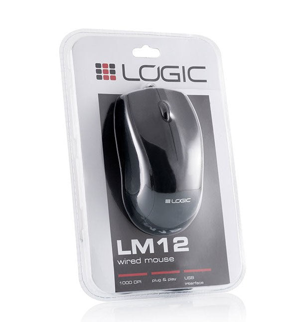 Мишка Logic LM-12 USB Type-A Optical 1000 DPI Ambidextrous