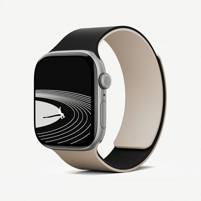 Каишка Moft Snap Duo за Apple Watch 1-5/6/7/8/9/10/11/SE/SE 2/SE 3 (38/40/41/42 mm), бял/черен