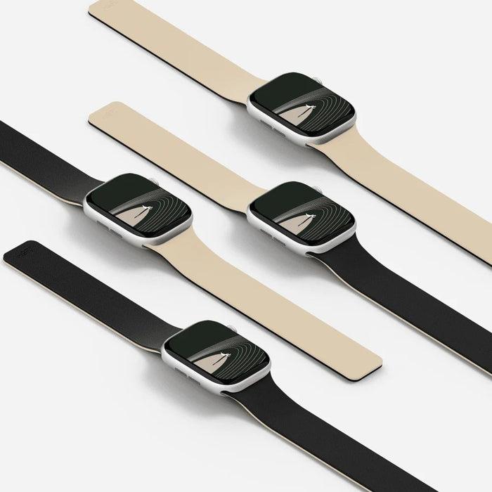 Каишка Moft Snap Duo за Apple Watch 1-5/6/7/8/9/10/11/SE/SE 2/SE 3 (38/40/41/42 mm), бял/черен