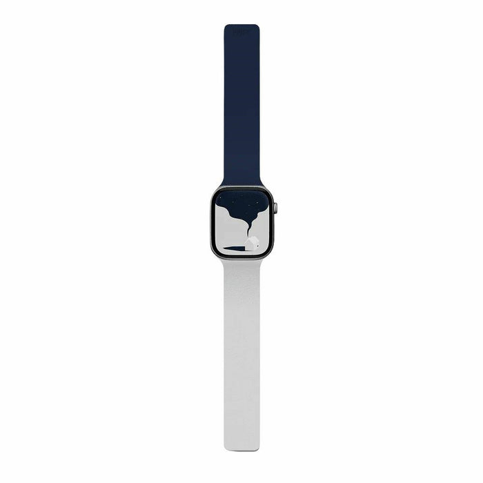 Каишка Moft Snap Duo за Apple Watch 1-5/6/7/8/9/10/11/SE/SE 2/SE 3 (38/40/41/42 мм), тъмносиня/мъглива брегова