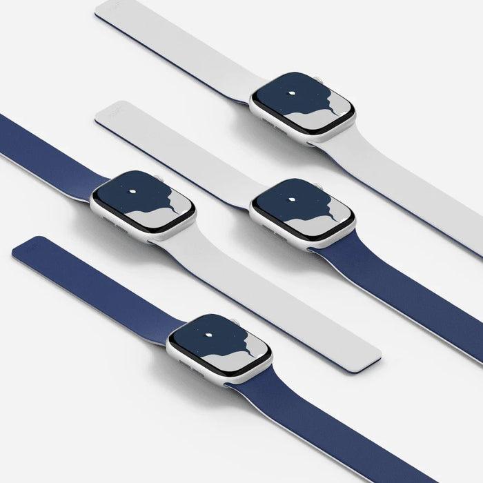 Каишка Moft Snap Duo за Apple Watch 1-5/6/7/8/9/10/11/SE/SE 2/SE 3 (38/40/41/42 мм), тъмносиня/мъглива брегова