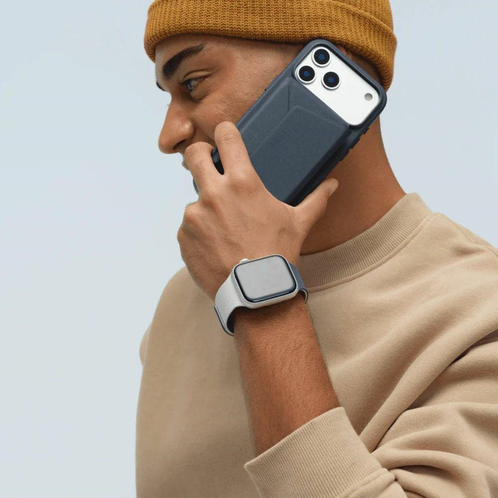 Каишка Moft Snap Duo за Apple Watch 1-5/6/7/8/9/10/11/SE/SE 2/SE 3 (38/40/41/42 мм), тъмносиня/мъглива брегова