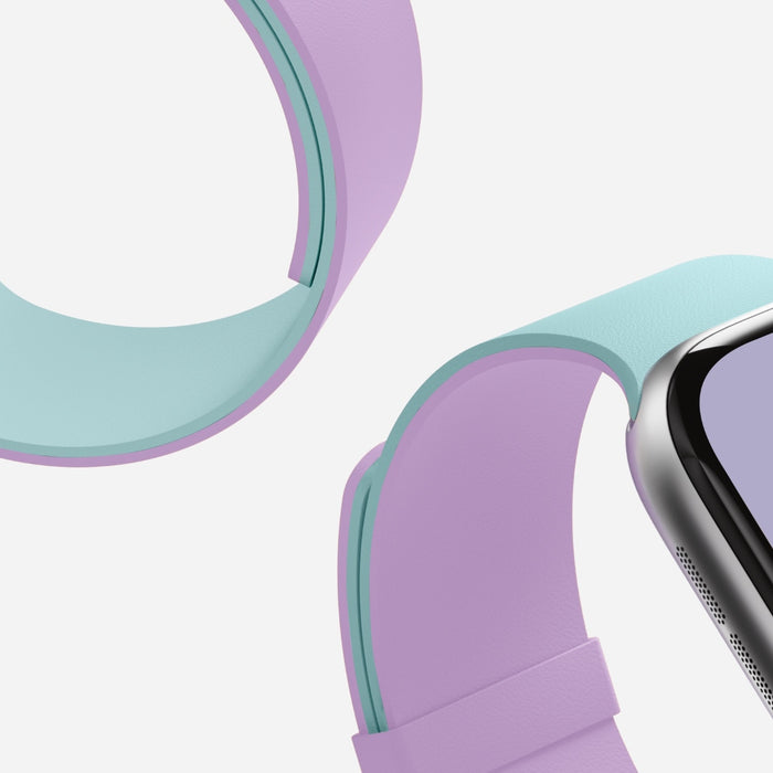 Каишка Moft Snap Duo за Apple Watch 1-5/6/7/8/9/10/11/SE/SE 2/SE 3 (38/40/41/42 мм), пиония/аква