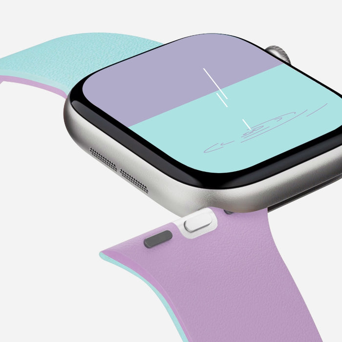Каишка Moft Snap Duo за Apple Watch 1-5/6/7/8/9/10/11/SE/SE 2/SE 3 (38/40/41/42 мм), пиония/аква