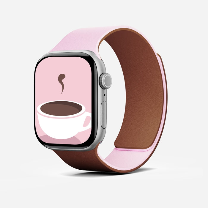 Каишка Moft Snap Duo за Apple Watch 1-5/6/7/8/9/10/11/SE/SE 2/SE 3 (38/40/41/42 mm), розова/кафява