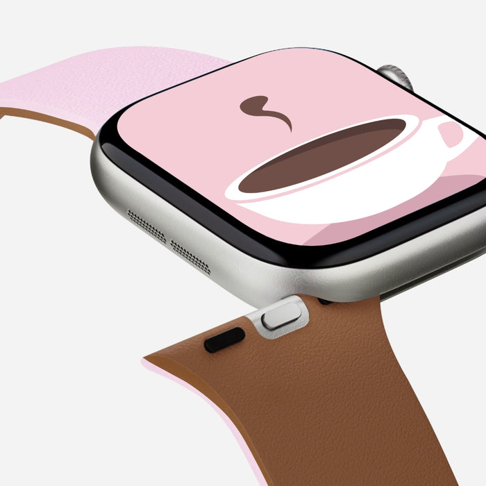 Каишка Moft Snap Duo за Apple Watch 1-5/6/7/8/9/10/11/SE/SE 2/SE 3 (38/40/41/42 mm), розова/кафява