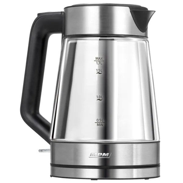 MPM MCZ-122 електрическа кана 1.7 L 2200 W Черна, Неръждаема стомана