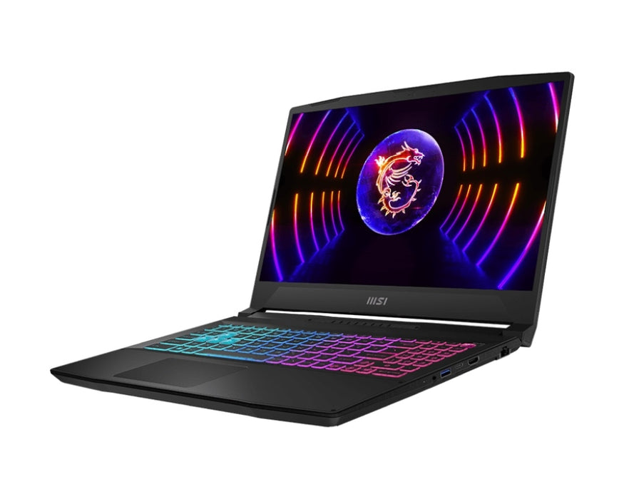 MSI Katana 15 B13VFK, i5-13420H (8C/12T, до 4.60GHz, 12 MB), RTX 4060 8GB GDDR6 233 AI TOPS, w/MUX, 15.6" QHD (2560x1440), 165Hz IPS-ниво DCI-P3 100%, 16GB DDR5 2x8 5200MHz, 512GB PCIe Gen4x4 SSD, WiFi 6E, BT 5.3, 4-зонов RGB Gaming Kbd, БЕЗ OS, 2,25 k