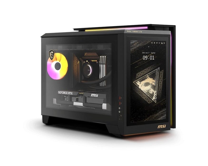 MSI MEG Vision X AI 2NVZ9-003EU Intel Core Ultra 9 285K 64 GB DDR5-SDRAM 2 TB SSD NVIDIA GeForce RTX 5090 Windows 11 Home Desktop PC Черен