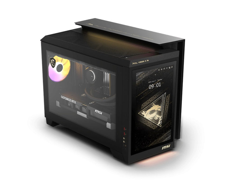 MSI MEG Vision X AI 2NVZ9-003EU Intel Core Ultra 9 285K 64 GB DDR5-SDRAM 2 TB SSD NVIDIA GeForce RTX 5090 Windows 11 Home Desktop PC Черен