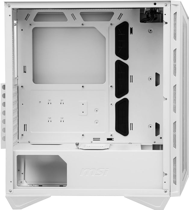MSI MPG GUNGNIR 110R WHITE Mid Tower Gaming Computer Case 'Бял, 4x 120 mm ARGB вентилатор, 1 до 6 ARGB контролна платка, USB Type-C, закалено стъкло, център, ATX, mATX, mini-ITX'