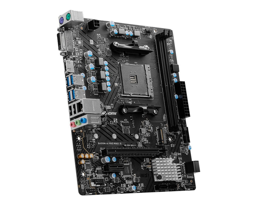 MSI B450M-A PRO MAX II дънна платка AMD B450 Socket AM4 micro ATX