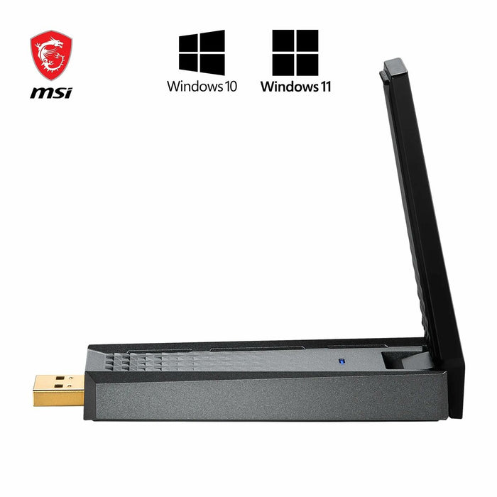 USB Aдаптер MSI AX1800 Черен