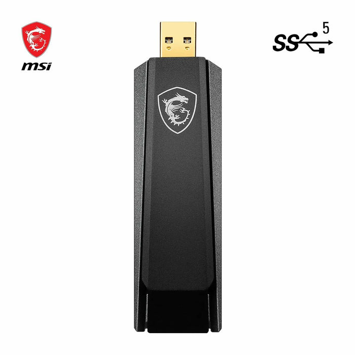 USB Aдаптер MSI AX1800 Черен