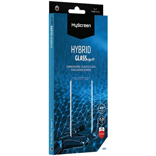 Защитно стъкло MyScreen Protector HybridGLASS Edge 3D за Samsung Galaxy Note N970/10czarny, черно, 6H