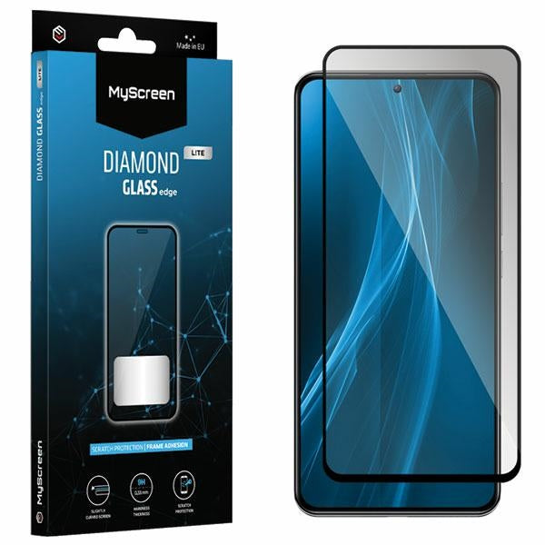 Защитно стъкло MyScreen Protector MS Diamond Glass Edge FG RedmiNote 12s, черно, Full Glue