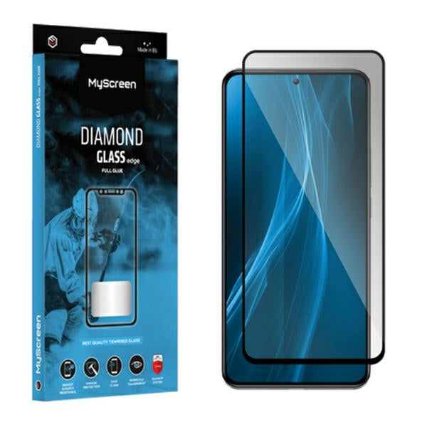 Защитно стъкло MyScreen Protector Diamond Glass Edge FG Motorola MotoG04/G24 Power за телефон, черно, Full Glue