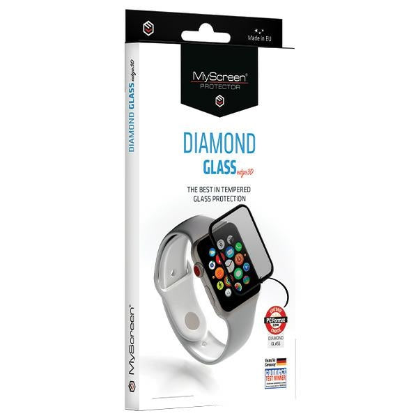 Защитно стъкло MyScreen Protector Diamond Glass Edge 3D 2.5D за Apple Watch Ultra/Ultra 2, сребърно