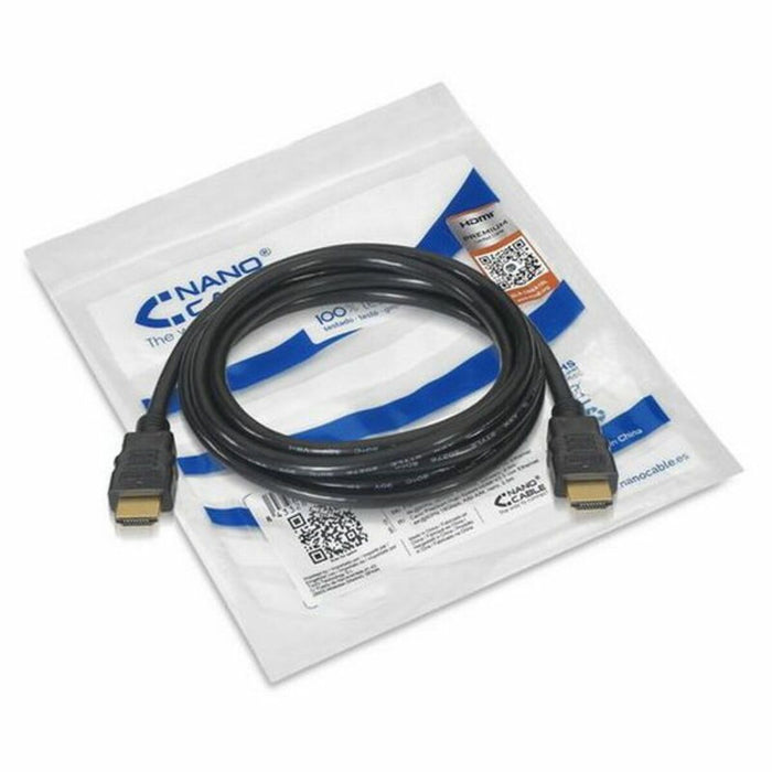 Кабел HDMI с етернет NANOCABLE 10.15.3603 Черен 3 m