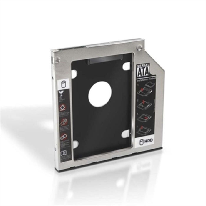 SATA адаптер за твърд диск 2.5" (7 мм) NANOCABLE 10.99.0101 Черен/Сребрист 2,5"