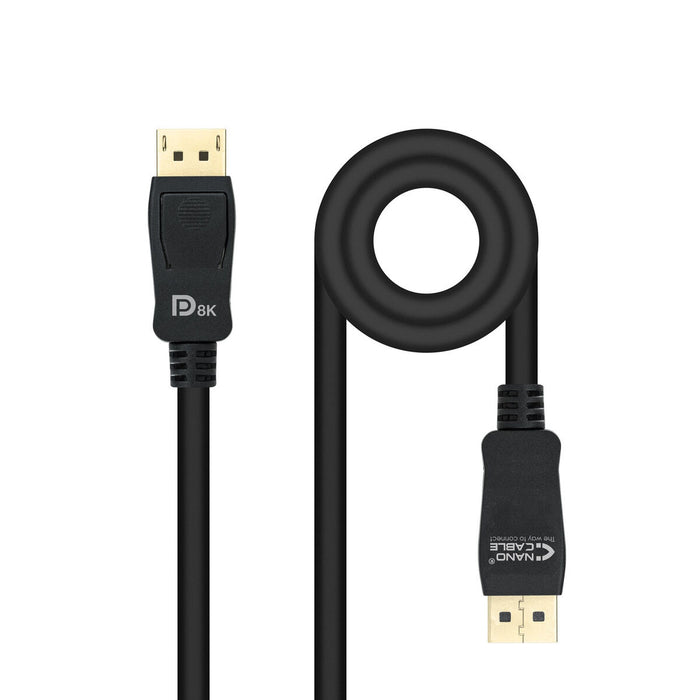 Кабел DisplayPort NANOCABLE 10.15.2502 Черен HDR 8K Ultra HD
