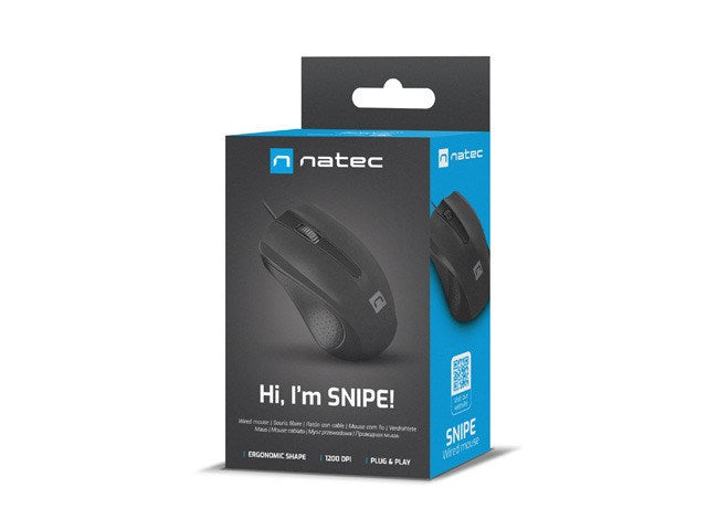 NATEC МИШКА SNIPE 1200DPI 1.8M