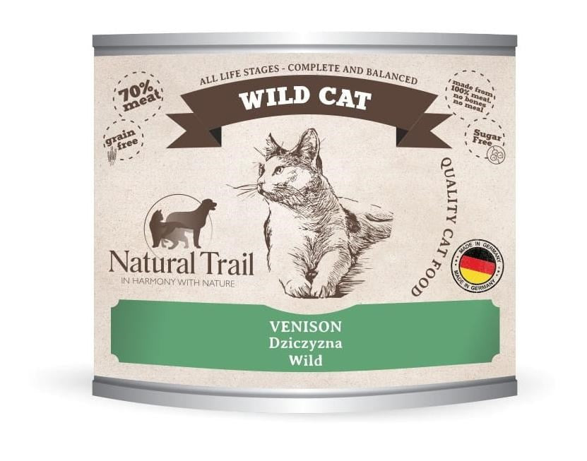 NATURAL TRAIL Wild Cat Venison - мокра котешка храна - 200гр