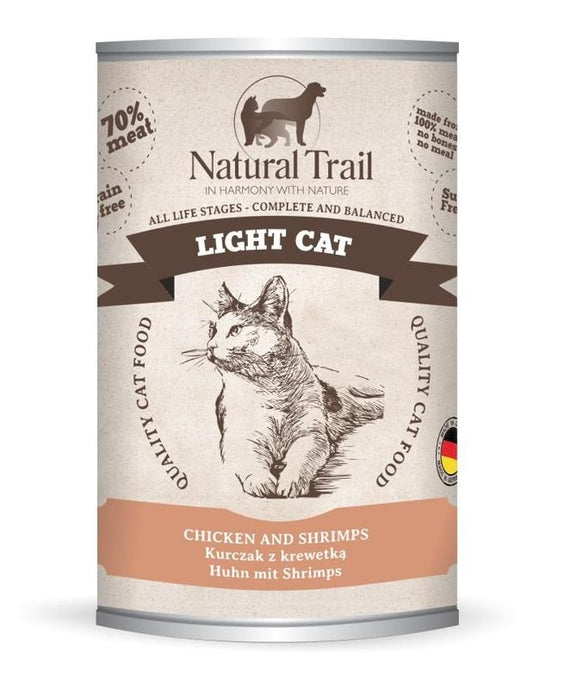 NATURAL TRAIL Light Cat Chicken със скариди - мокра котешка храна - 400гр