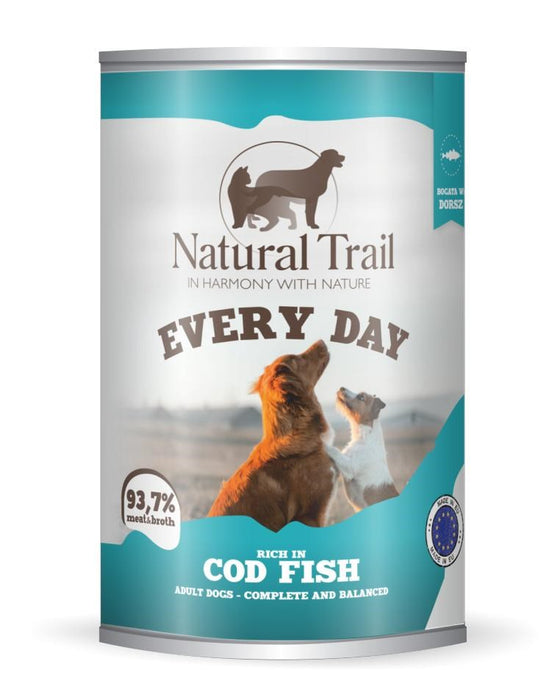 NATURAL TRAIL Всеки ден Богата на риба треска - мокра храна за кучета - 400гр