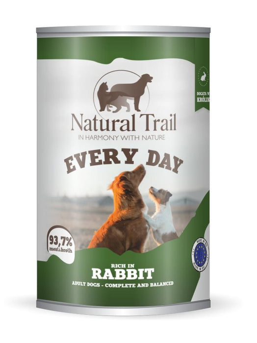 NATURAL TRAIL Всеки ден Богата на заешко - мокра храна за кучета - 400гр