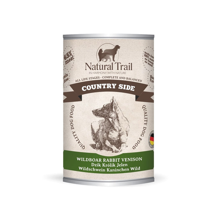 NATURAL TRAIL Country Side Wild Boar Rabbit Deer - Мокра храна за кучета - 400 g