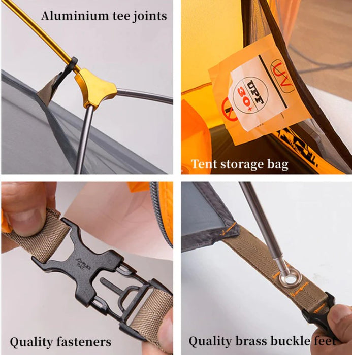 Палатка за колоездене Naturehike Ultralight 1 NH18A095-D-orange